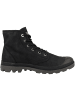 Palladium Schnürboots Pampa Hi Wax in schwarz