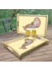 Mr. & Mrs. Panda tablett holz Robbe Lachen ohne Spruch in Gelb Pastell