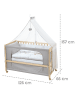 roba Roombed Babybett Jumbotwins Beistellbett 60 x 120 cm - natur