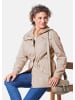 GOLDNER Kurzgröße:  Longjacke aus fein strukturierter Ware in sand