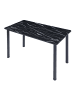 en.casa Esstisch Tammela in Schwarz (B)60cm (H)75cm
