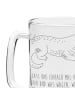 Mr. & Mrs. Panda Gravur Bierkrug Krokodil mit Spruch in Transparent
