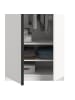 Inn.Furn Kleiderschrank weiß 2-türig 80 x 183 cm, Drehtürenschrank