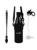 Stoneline Trinkflasche 500 ml | Edelstahl in Schwarz