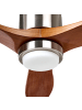 Beliani Deckenventilator mit Licht PIAYE in Braun/Silber - (W) 114 x (H) 30 x (L) 114 cm