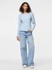 Pieces Oberteil mit langen Ärmeln in Cashmere Blue