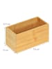 relaxdays Ordnungsbox in Natur - (B)18 x (H)9,5 x (T)9 cm