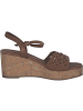 Marco Tozzi Plateau-Sandaletten in cognac