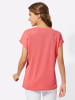 Sieh an! Rundhalsshirt in grapefruit-flieder-bedruckt