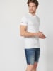 KOROSHI Basic Kurzarm-T-Shirt in weiß