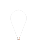 Amor Kette mit Anhänger Silber 925, rhodiniert+rosévergoldet in Bicolor