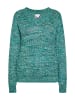 IZIA Damen Strick Pullover in Blau Mehrfarbig