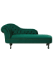 Beliani Chaiselongue NIMES in Grün/Schwarz - (W) 169 x (H) 79 x (L) 65 cm