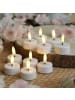 Adilina 20x LED Teelichter mit Batterien Timer flackernd D: 3,8cm weiß