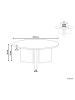 Beliani Couchtisch COWAL in Schwarz - (W) 80 x (H) 36 x (L) 80 cm