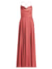 Vera Mont Abendkleid mit Wasserfallausschnitt in Bright Rust