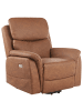 Beliani Fernsehsessel GLORIE in Braun - (W) 85 x (H) 82 x (L) 85 cm