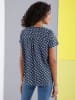 Sieh an! Schlupf-Bluse in marine-bedruckt