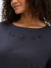 sheego Langarm-Shirt in tiefblau