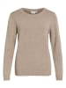 Vila Dünner Rundhals Strickpullover VIRIL in Braun-2
