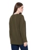 Ulla Popken Shirt in dunkel khaki