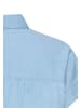 Camel Active Kurzarm Bluse mit Knopfleiste in Hellblau