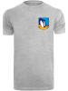 F4NT4STIC T-Shirt Looney Tunes Road Runner Face Faux Pocket in grau meliert