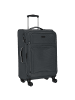 D&N Travel Line 9204 - 4-Rollen-Trolley M 66 cm erw. (schwarz) in grau