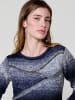 KOROSHI Damen-Jerseystrick mit Metallic-Detail in blau