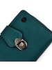 Greenburry Spongy Geldbörse Leder 9 cm in petrol
