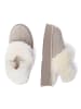 EVERAU Australia Leder Hausschuhe Mit Zwei Abnehmbaren Riemen - Fantail in Sand