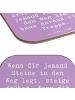 Mr. & Mrs. Panda Holzuntersetzer Spruch Stolpersteine im Alltag ... in Lavendeltraum