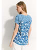 Cecil Halbarmbluse in Azure Blue