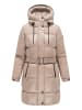 Navahoo Steppmantel Mandelkuss 14 in Taupe Grey