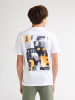 Petrol Industries T-Shirt mit Rückenprint Charro in Weiß