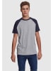 Urban Classics Urban Classics T-Shirts in grey/navy