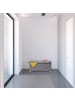 relaxdays Sitzbank in Dunkelgrau - (B)76 x (H)34 x (T)38 cm