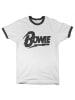 David Bowie T-Shirt "Logo Ringer Tee" in Weiß
