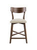 Beliani 2er-Set Barhocker HOLLY in Braun/Beige