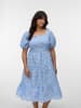 Vero Moda Gesmoktes Kleid in Bel Air Blue