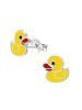 Alexander York Ohrstecker ENTE in 925 Sterling Silber, 2-tlg. in yellow