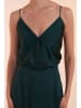 Unique Kleid Luxe Slip Dress in Dark Green