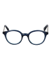 Yohji Yamamoto Unisex Optische Fassungen Rund Blau