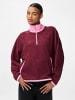 Pieces Fleecejacke in Burgundy