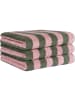 Cawö Cawö Handtücher Bold Streifen 6277 oliv/rosa - 42 in oliv/rosa - 42
