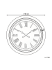 Beliani Wanduhr VILLENA in Schwarz/Gold - (W) 63 x (H) 63 x (L) 6 cm