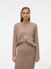 Vero Moda Strickpullover in Silver Mink