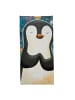 Mr. & Mrs. Panda Badehandtuch Pinguin Universum Design ohne Spruch in Eisblau