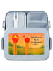 Mr. & Mrs. Panda Lunchbox Streichhölzer Design mit Spruch in Blau Pastell