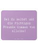 Mr. & Mrs. Panda Maus Pad Spruch Neue Freunde finden mit Spruch in Lavendeltraum